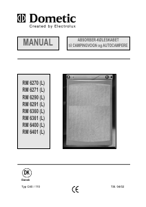 Brugsanvisning Dometic RM 6361 Køleskab