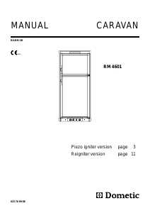 Handleiding Dometic RM 4601 Koel-vries combinatie