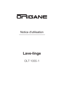 Mode d’emploi Origane OLT 1055-1 Lave-linge
