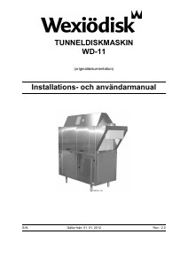 Bruksanvisning Wexiödisk WD-11 Diskmaskin