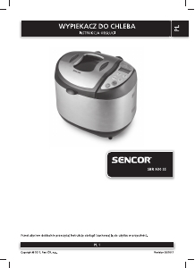 Instrukcja Sencor SBR 930SS Automat do chleba