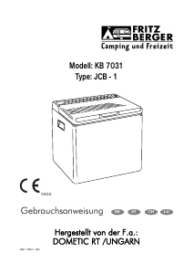 Bedienungsanleitung Fritz Berger KB7031 Kühlbox