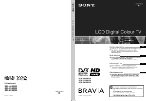 Handleiding Sony Bravia KDL-40U2000 LCD televisie