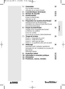 Mode d’emploi SEB VB2158 BeerTender Système de tireuse