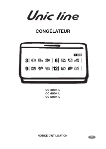 Mode d’emploi Unic Line CC3004U Congélateur