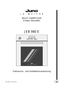 Bedienungsanleitung Juno-Le Maitre JEB980E Backofen
