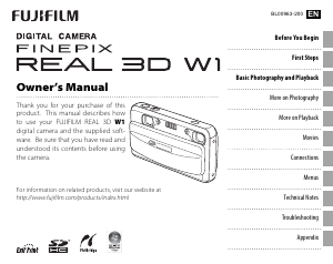 Handleiding Fujifilm FinePix Real 3D W1 Digitale camera