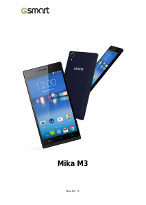 Bruksanvisning Gigabyte GSmart Mika M3 Mobiltelefon
