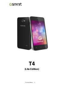 Bruksanvisning Gigabyte GSmart T4 (Lite Edition) Mobiltelefon