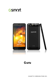Bruksanvisning Gigabyte GSmart Guru Mobiltelefon