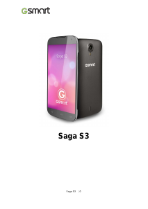 Bruksanvisning Gigabyte GSmart Saga S3 Mobiltelefon