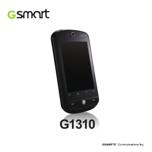 Bruksanvisning Gigabyte GSmart G1310 Mobiltelefon