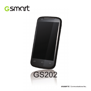 Bruksanvisning Gigabyte GSmart GS202 Mobiltelefon