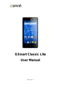 Bruksanvisning Gigabyte GSmart Classic Lite Mobiltelefon