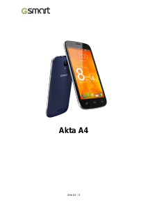 Bruksanvisning Gigabyte GSmart Akta A4 Mobiltelefon