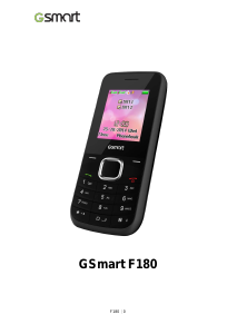 Bruksanvisning Gigabyte GSmart F180 Mobiltelefon