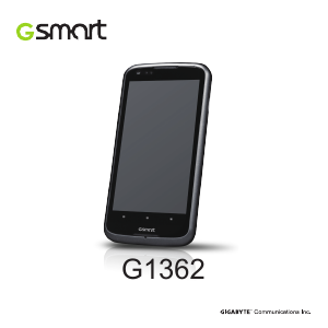 Bruksanvisning Gigabyte GSmart G1362 Mobiltelefon