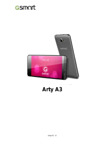 Bruksanvisning Gigabyte GSmart Arty A3 Mobiltelefon
