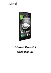 Bruksanvisning Gigabyte GSmart Guru GX Mobiltelefon