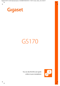 Bruksanvisning Gigaset GS170 Mobiltelefon