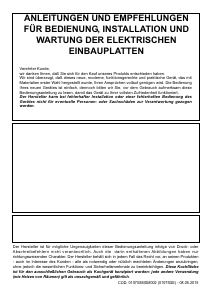 Bedienungsanleitung Smeg SE435EB Kochfeld