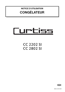 Mode d’emploi Curtiss CC2202SI Congélateur
