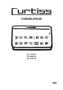 Mode d’emploi Curtiss CC4104SI Congélateur