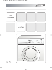Mode d’emploi Curtiss EFL1270D Lave-linge