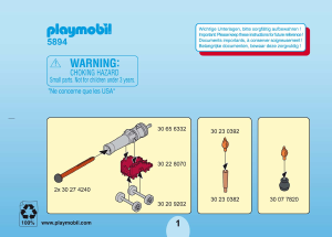 Manual de uso Playmobil set 5894 Pirates Maletín piratas