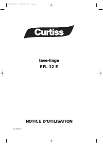Mode d’emploi Curtiss EFL12E Lave-linge