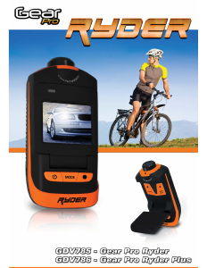 Handleiding GearPro GDV785 Ryder Actiecamera