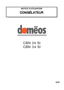 Mode d’emploi Doméos CBN24SI Congélateur