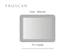 Handleiding Proscan PLT8088 Tablet