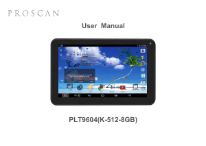 Handleiding Proscan PLT9604 Tablet