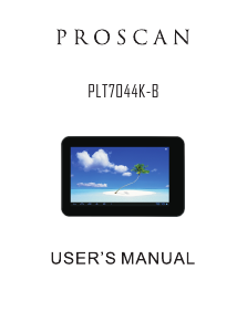 Handleiding Proscan PLT7044K-B Tablet