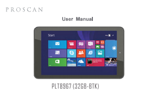 Mode d’emploi Proscan PLT8967 Tablette