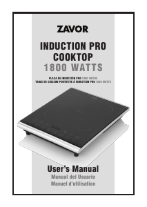 Manual Zavor ZSEPR01 Induction Pro Hob