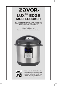 Manual de uso Zavor Lux Edge Olla multi-cocción