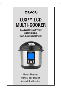 Manual Zavor Lux LCD Multi Cooker