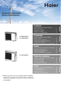 Mode d’emploi Haier 1U09BS2ERA Climatiseur
