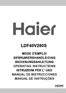 Manual Haier LDF40V280S Televisor LED
