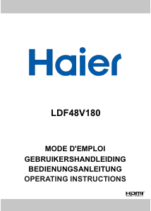 Handleiding Haier LDF48V180 LED televisie