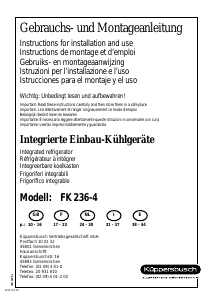 Mode d’emploi Küppersbusch FK 236-4 Réfrigérateur