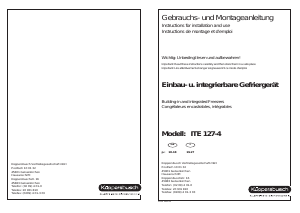 Bedienungsanleitung Küppersbusch ITE 127-4 Gefrierschrank