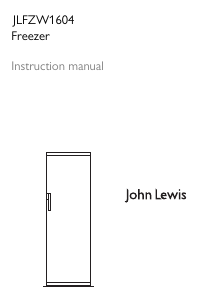 Handleiding John Lewis JLFZW 1604 Vriezer