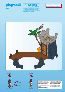 Bedienungsanleitung Playmobil set 5622 Pirates Turm