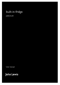 Bruksanvisning John Lewis JLBIUCL 04 Kylskåp