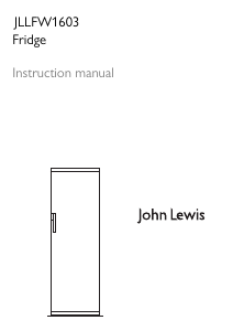 Bruksanvisning John Lewis JLLFW 1603 Kylskåp
