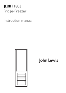 Handleiding John Lewis JLBIFF 1803 Koel-vries combinatie