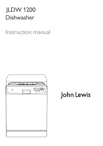 Manual John Lewis JLDW 1200 Dishwasher